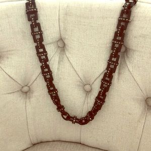 Lia Sophia Black chain necklace